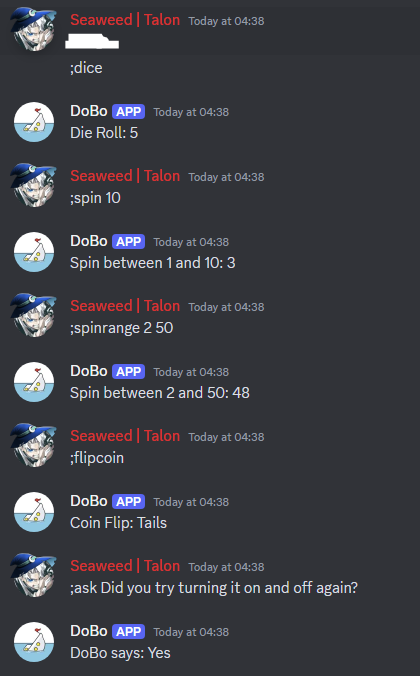 Simple Game Commands.
