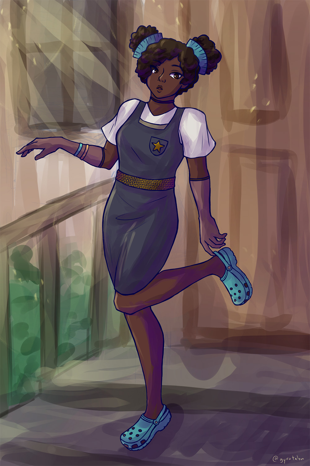 Fan Art of SpiderSelkie's original character, Alayah