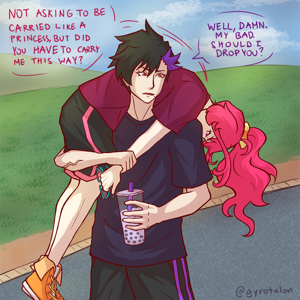 Original Art of my characters, Itoya and June